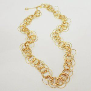 Joan Rivers Golden Circles & Rings Adjustable Neck